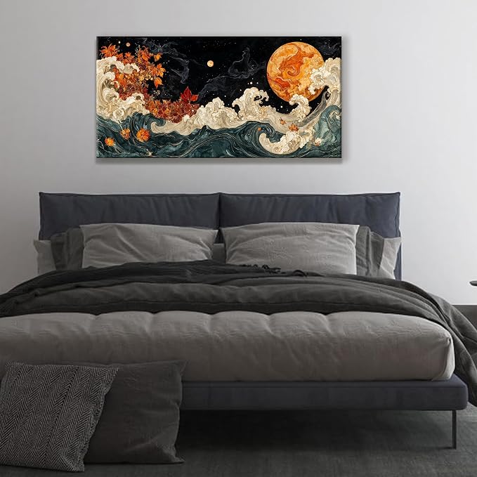 Suconvng Colorful Canvas Art Wall Decor Painting Picture Modern Boho Abstract - Image 3