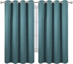 LEMOMO Sea Teal Thermal Blackout Curtains/52 x 72 Inch/Set of 2 Panels Room - Image 2