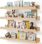 Shario Nursery Book Shelves, Scalloped Shelves, Wall Book Shelves by Shario
