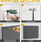 Ultrawall Metal Pegboard Panels, Pegboard Wall Organizer, Garage Tool Storage - Image 7