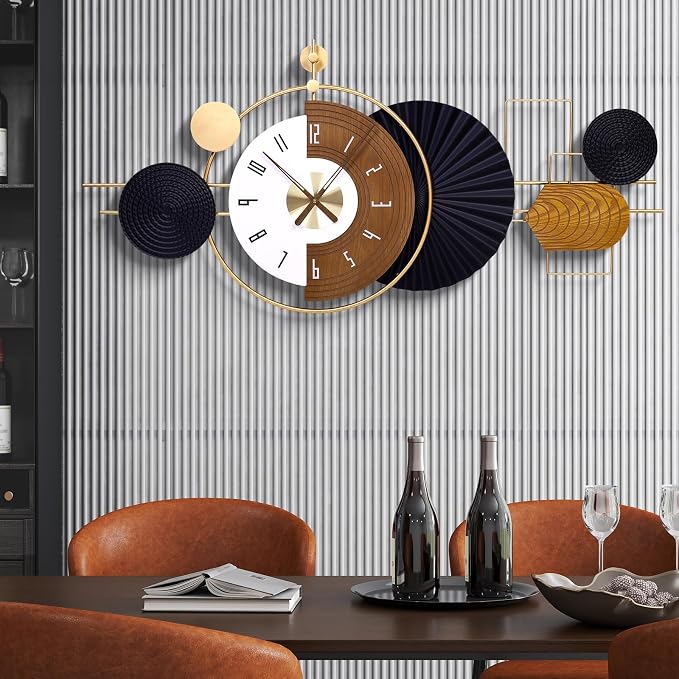 47X21.6inch Extra Large Wall Clock Battery Operated Decorative Modern Clocks - Image 3