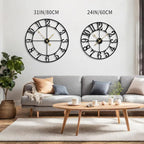 LEIKE Extra Large Wall Clocks, Silent Little Ticking, Battery Operated Vintage - Image 3