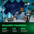 Acoustic Panels 12-Pack Soundproof Wall Panels 12"X12"X0.4" Sound Panels High - Image 3