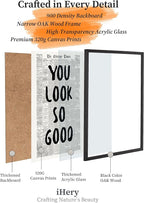 iHery Small Premium Natural Black OAK Wood 8x10in You Look So Good Trendy - Image 5
