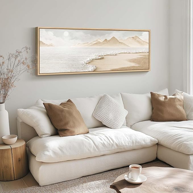 Framed Boho Coastal Beach Wall Art - Image 8