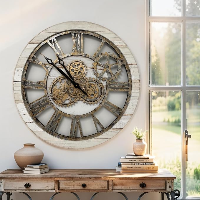 ImprovingLife The Gears Clock The Original Real Moving Gear Wall Clock Vintage - Image 5