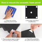 240Pcs Acoustic Foam Panels Tape, Removable Mounting Tape - Image 5