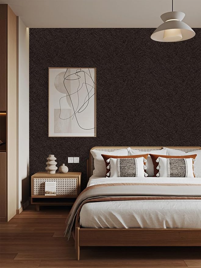 Abyssaly Brown Peel and Stick Self Adhesive Wallpaper - Image 4