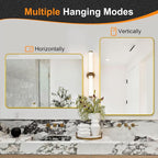 Delma Bathroom Mirror, Sleek Wall Mirror - Image 7