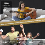 10 Pack Large Acoustic Panels, 47.2 x 23.6 x 0.35 Inch Sound Proof Foam Panels - Image 5