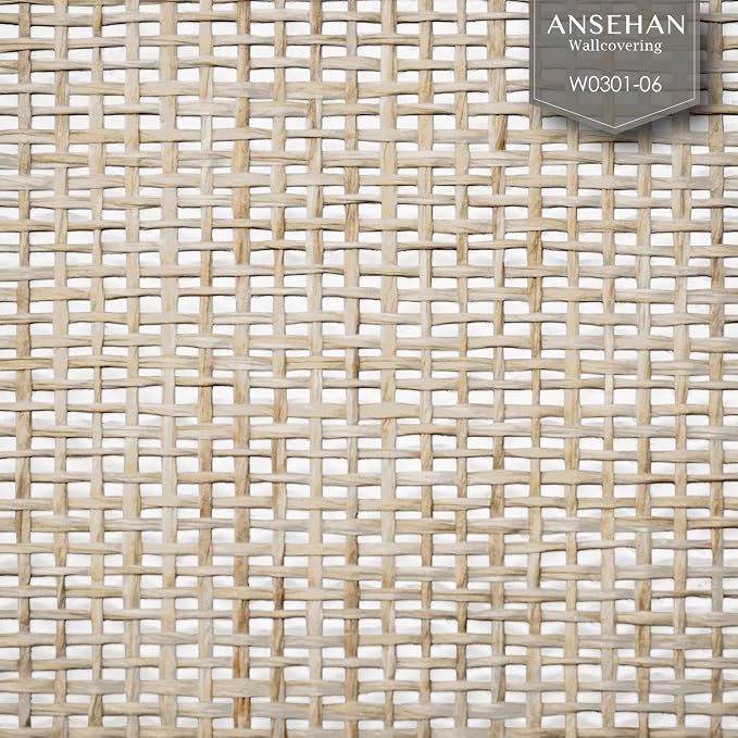 Ansehan Wallcovering W030106 EnvyCollection 36" W x 8 Yard L, Natural Paper - Image 2