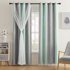 XiDi Blackout Curtains for Bedroom Decor by Addsomecolortolife