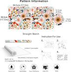 HAOKHOME Boho Peel and Stick Wallpaper Floral Wall Paper Removable - Image 7