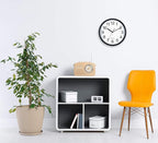Bernhard Products Black Wall Clock, Large 13-Inch Silent Non Ticking Quartz - Image 5