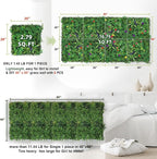 Artificial Boxwood Panel 8 Pieces 20"x20", Faux Ivy Privacy Fence Screen - Image 8