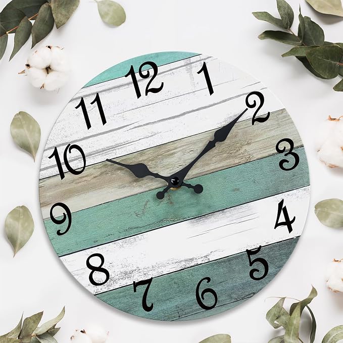 CHYLIN Wall Clock, 12 Inch Wall Clocks Battery Operated Silent Non Ticking - Image 6