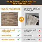 ROOMTEC 6-Packs Faux Stone Wall Covering Panels - Image 3