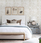 Ismoon Large Floral Peel and Stick Wallpaper Boho Beige Contact Paper - Image 6