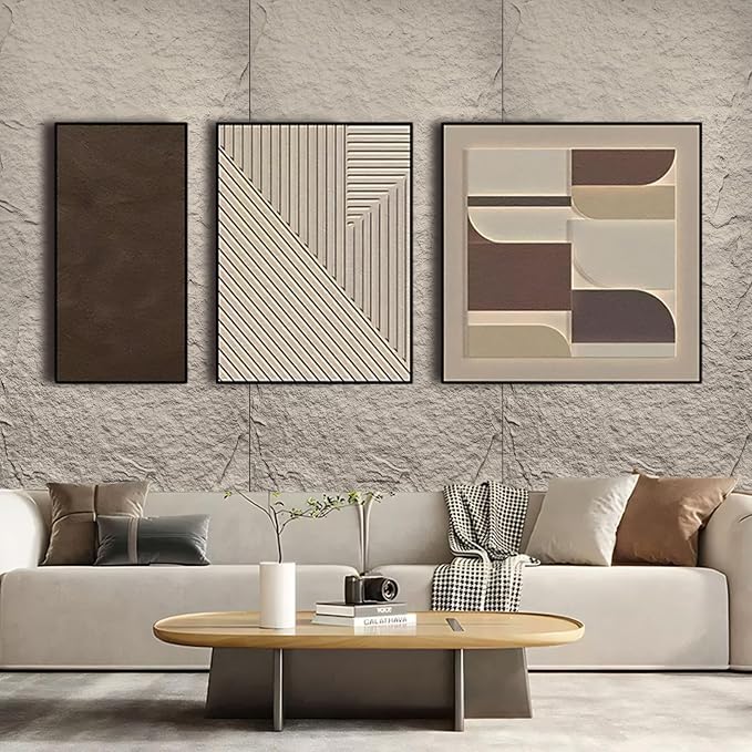 5-Pack 3D Faux Stone Wall Panels, PU Cement-Texture Wainscoting Panels - Image 5