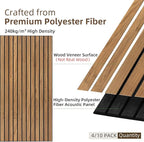 TO-TH Wood-Look Sound Panels, 4 Pack 47.2” x 23.6” Soundproof Wall Panels - Image 2