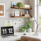 Fixwal Wood Floating Shelves for Wall, Bathroom and Kitchen, Wall Shelves for - Image 4