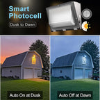 Lightdot 4Pack 200W LED Wall Pack Lights, 100-277v Dusk to Dawn - Image 4
