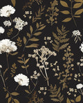 Laatse Dark Floral Wallpaper Peel and Stick Boho Wallpaper 17.5in x 118in by Laatse