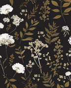 Laatse Dark Floral Wallpaper Peel and Stick Boho Wallpaper 17.5in x 118in by Laatse