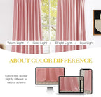 NICETOWN Pink Velvet Curtains 84 inch Long 2 Panels - Image 5