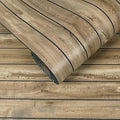 VEELIKE Weathered Wood Wall Panels Peel and Stick Distressed Wood Grain Slat by VEELIKE