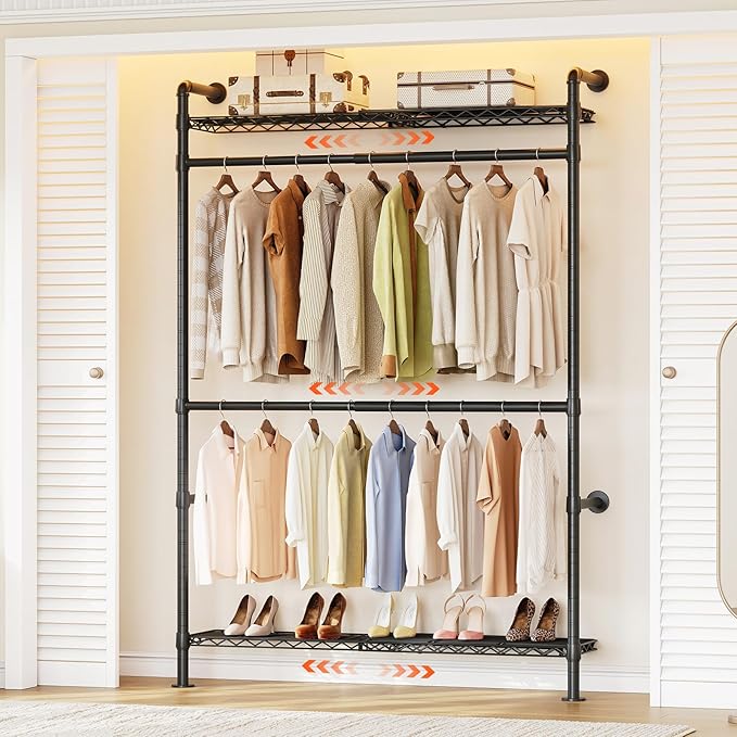 ONBRILL H1 Plus Expandable Wall Mounted Closet System, 2FT-3.3FT Closet by ONBRILL