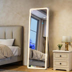 Full Length Mirror with LED Lights, LED Mirrors Full Length Floor Mirror Full by WISSMILESHOME