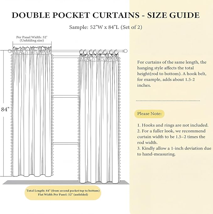 NICETOWN Lilac Purple Velvet Curtains 96 Inch Length – Pom Pom Room Darkening - Image 8