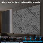 12 Pack Large Self-Adhesive Soundproof Wall Panels, 15.7 x 15.7 x 0.47 in Sound - Image 5