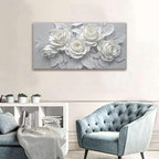 Suconvng Floral Wall Art Living Room Minimalist Painting Aesthetic Wall Decor - Image 5