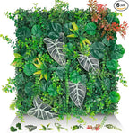 20"x20" Artificial Grass Wall Panels, Faux Boxwood Green Wall Decor by EverNature