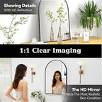 SCWF-GZ 30x20 Arch Mirror Rectangle Wall Mounted Hanging or Against Wall - Image 4