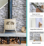 Commomy 3D Faux Stone Wall Panel Peel and Stick Wall Tiles - Image 6