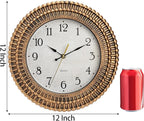 Bekith Wall Clock 12 Inch Silent Non-Ticking Retro Wall Clocks Battery Operated - Image 2