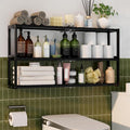 Extra Long Bathroom Organizer Storage Shelves 100% Bamboo Adjustable Height by PPN