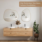 PERFNIQUE Irregular Wall Mirror Asymmetrical Mirror, Decorative Modern Wall - Image 5