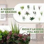 Artificial Grass Wall Boxwood Plant Panel: 20"x20" UV Resistant Green Leaves - Image 3
