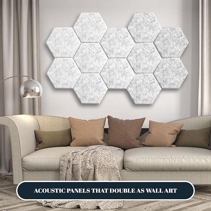 15 Pack Hexagon Sound Proof Foam Panels - Image 4
