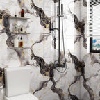 10pcs Peel and Stick Tile Shower Waterproof Marble Tiles Wall Panels, - Image 8