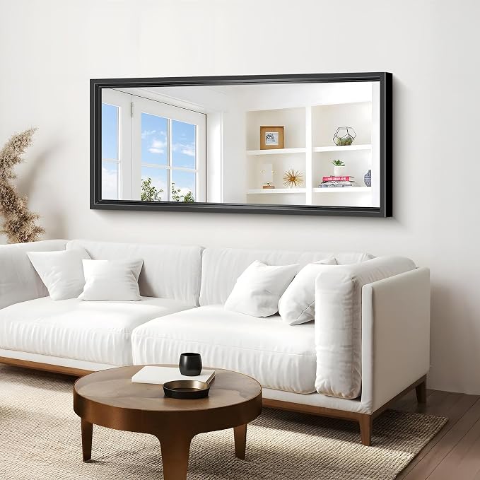 Large Bathroom Mirror, 60 x 28 Inch Rectangular Wall Mirror 0.6" Thickened Deep - Image 7