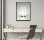 Floating Framed Zen Wall Art, Just Breathe Picture Poster - Image 8