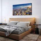 Extra Large New York City Wall Art NYC Skyline Office Wall Decor Sunset - Image 6