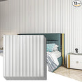 Art3d Slat Wall Panel, 3D Fluted Textured Panel 12-Tile 19.7 x 19.7in. by Art3d