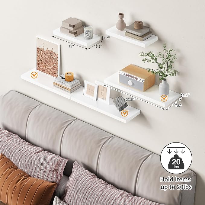 Forbena 24 Inch Floating Shelves - Image 6