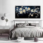 Suconvng White Flower Wall Art Canvas Wall Art Decor Set Home Wall Decor Modern - Image 2